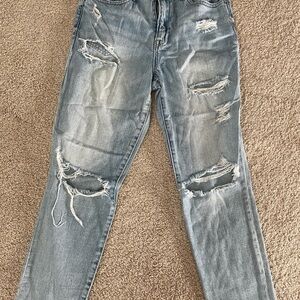 Pistola Light Blue Distressed Boyfriend Jeans sz 27